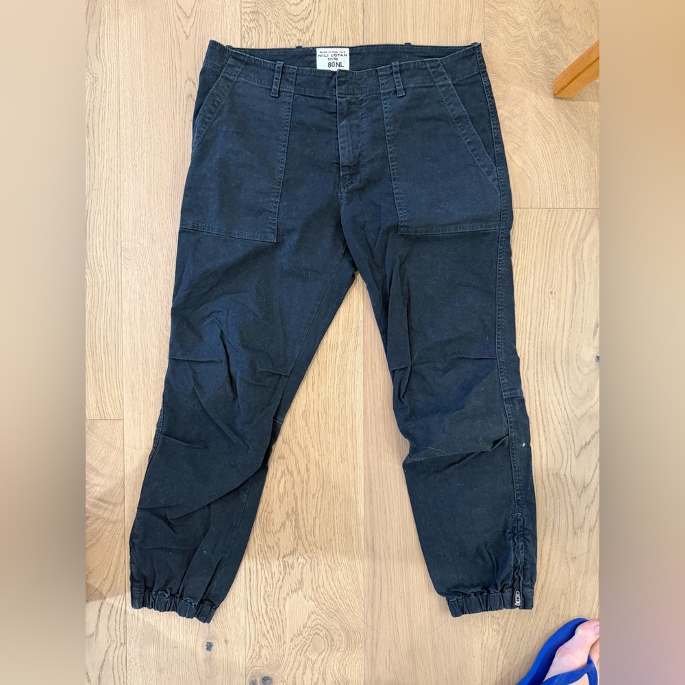 Nili Lotan New York 80 111/88 NL Women’s Cropped Military Pants Jogger Gray Sz10
